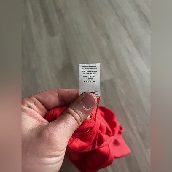 Revolve TulaRosa Women’s Flirty One Piece in Red Bathing Suit - Size Medium - Picture 9 of 9